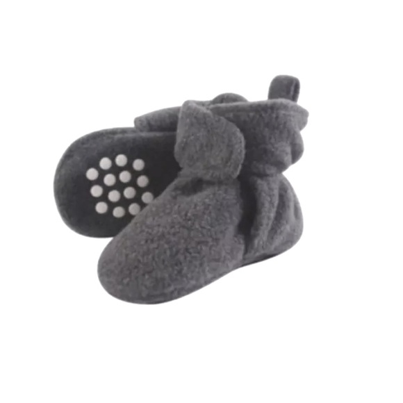 Luvable Friends Non-slip Booties 12-18 Months Charcoal Heather - Picture 1 of 4